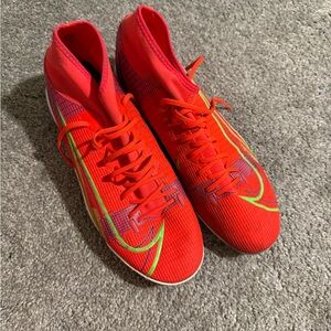 Nike MERCURIAL SUPERFLY 8 ACADEMY MG 'BRIGHT CRIMSON INDIGO BURST' size 11